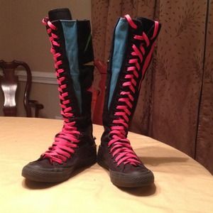 Extra Hi-Tops Converse Allstars, Neon Rainbow.