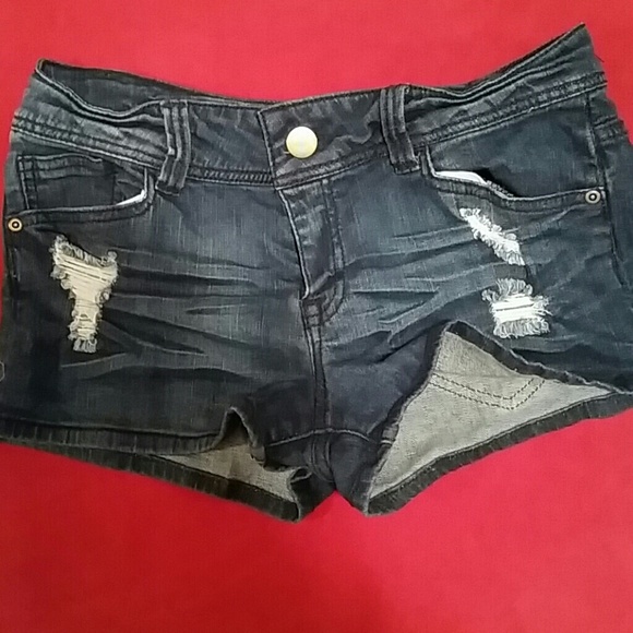 Dark Destressed shorts