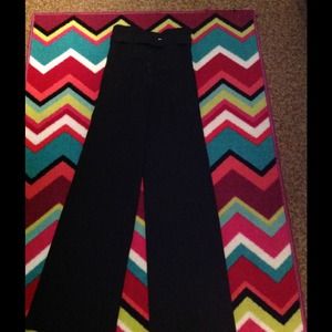 High waisted black pants