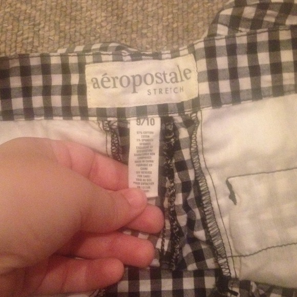 Aeropostale black&white checkered shorts - Picture 3 of 3