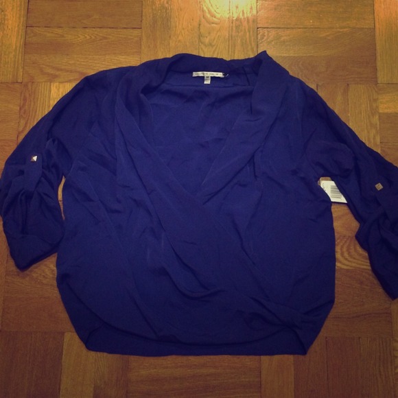 Purple 3/4 sleeve top NWT