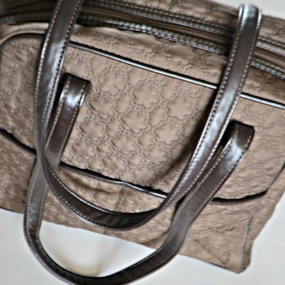 Thirty-one Brown Quilted Poppy Tote