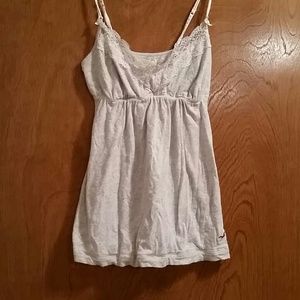 FREE Heather Grey Lace Trim Tank