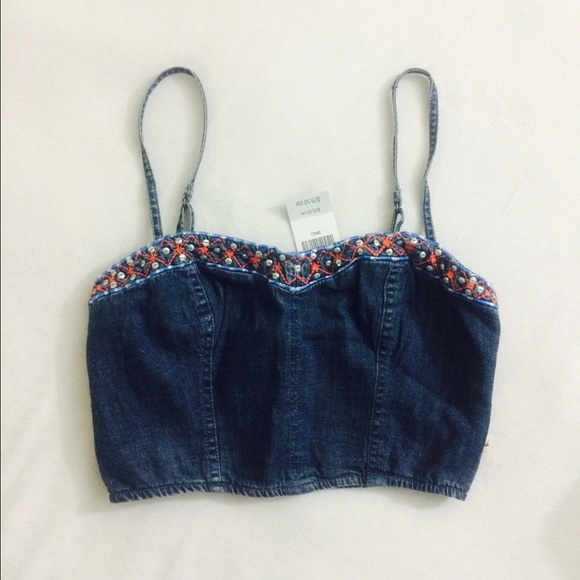 Hollister Denim - Jean crop top