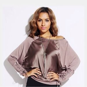 How Gorgeous Purple drawstring sleeves