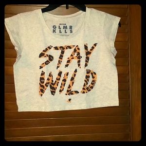 Stay wild crop top