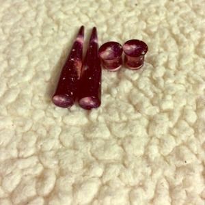 7/16 galaxy tapers and plugs.🌸Comes with O rings.