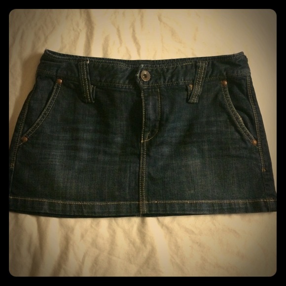 Denim miniskirt
