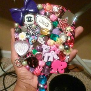 Glam hand mirror