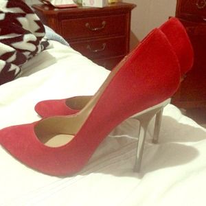 Red Aldo pumps