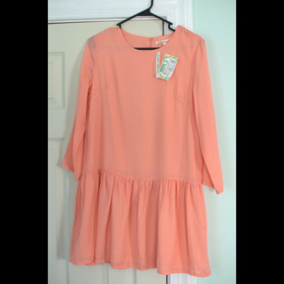 Shop hope's Dresses & Skirts - Peach shift dress NWT!!