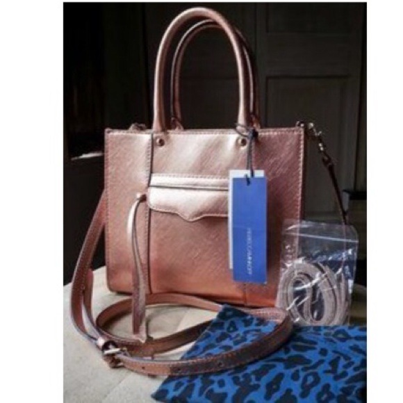 Rebecca Minkoff Brand New Mini Mab in rose gold