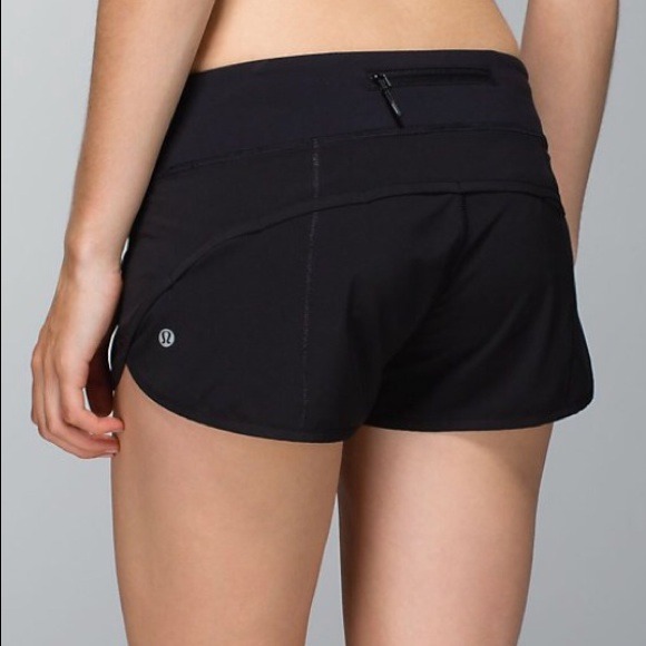Lulu lemon black running shorts
