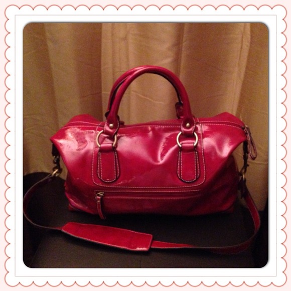 Coach Red Patent Leather Purse *Sold Locally* - Picture 3 of 4