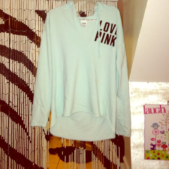 VS pink blue hoodie sz large👼