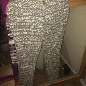 Tribal print jeans