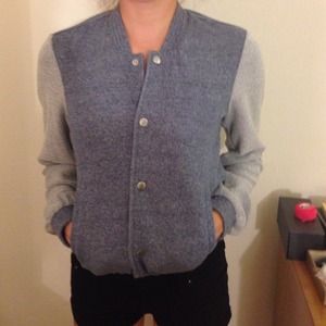 TAKING OFFERS- blue letterman jacket
