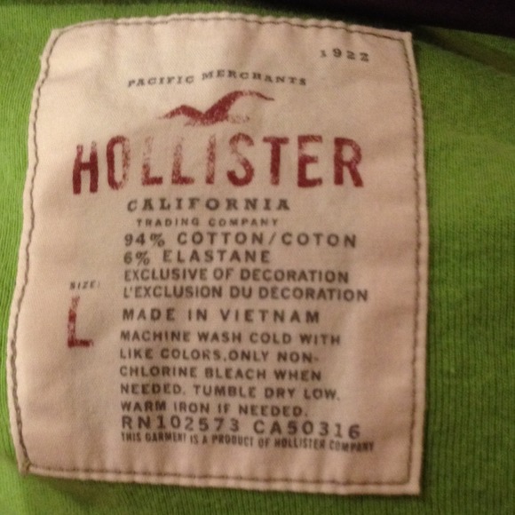 Green Hollister Button Shirt - Picture 3 of 3
