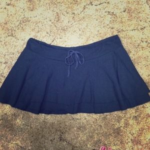 Black mini skirt