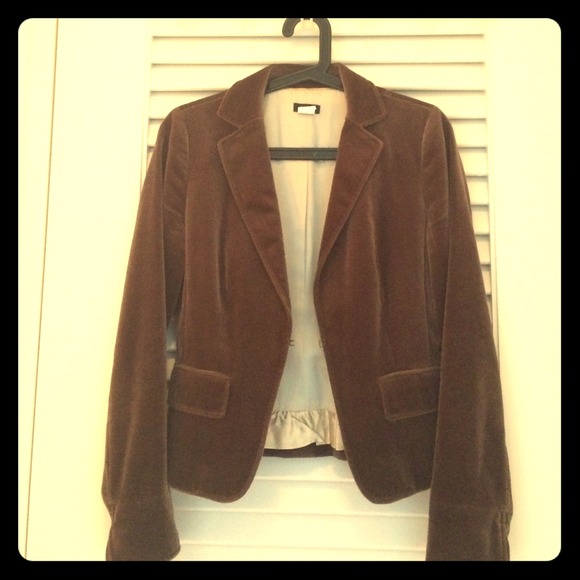 JCrew velvet blazer