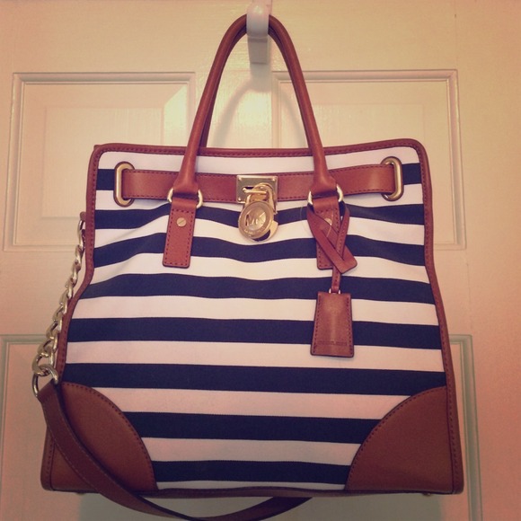 Michael Kors navy/white stripe hamilton