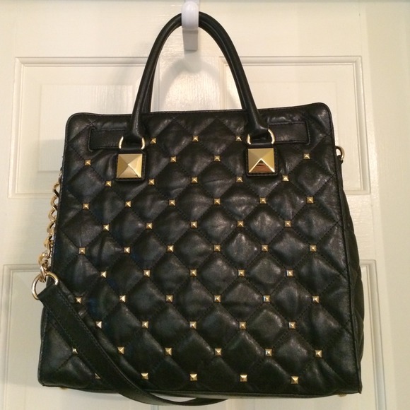 michael kors soho studded bag black