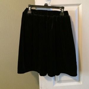 Velour skater skirt