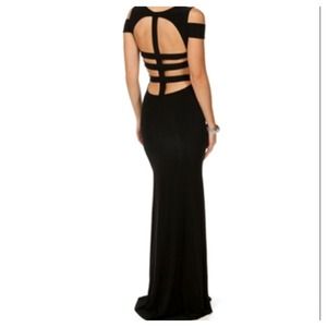 Long back cut out dress