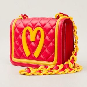 NWT Moschino McDonalds Quilted Shoulder Bag