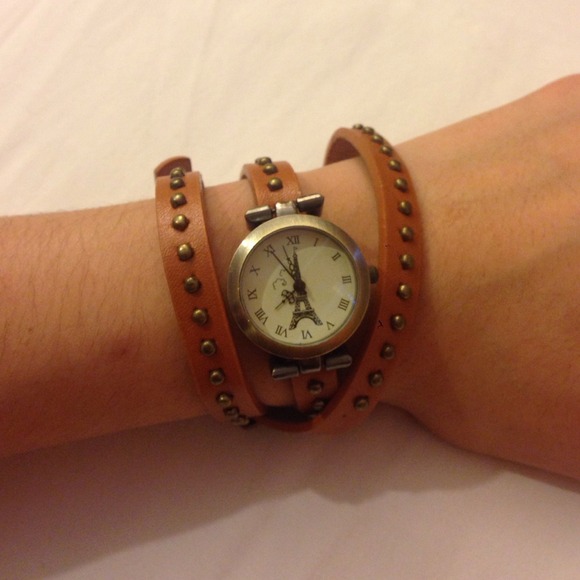 Brown Bracelet Wrap Watch