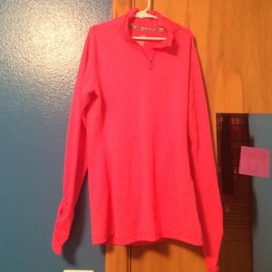 Neon pink UA tight shirt