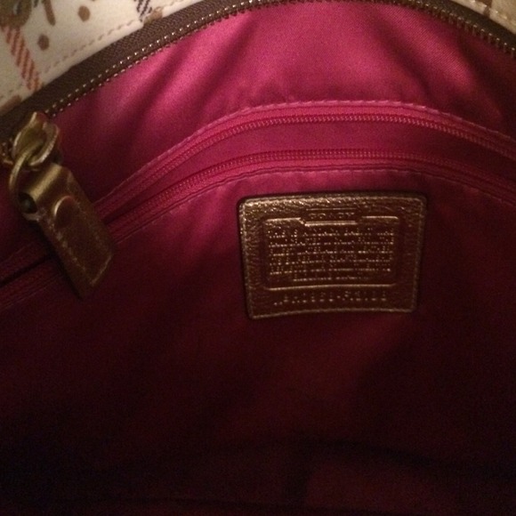 Gold unique Coach purse - Picture 2 of 3