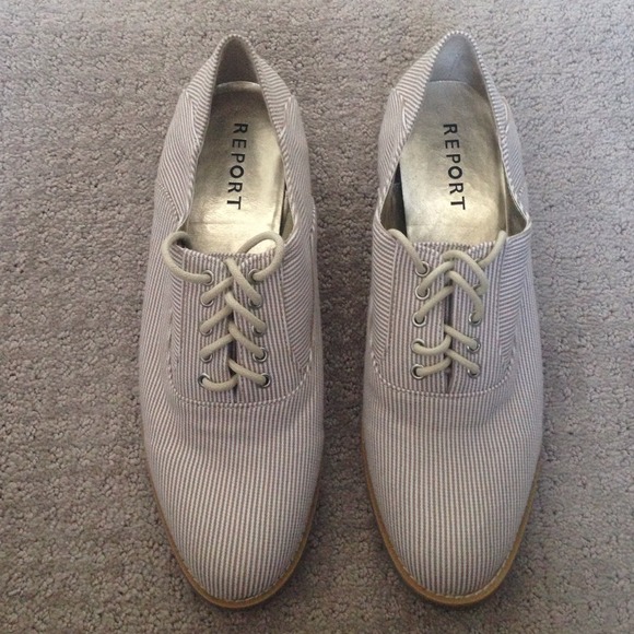 Striped shoes