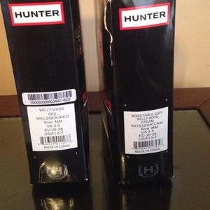 Hunter boot fleece socks