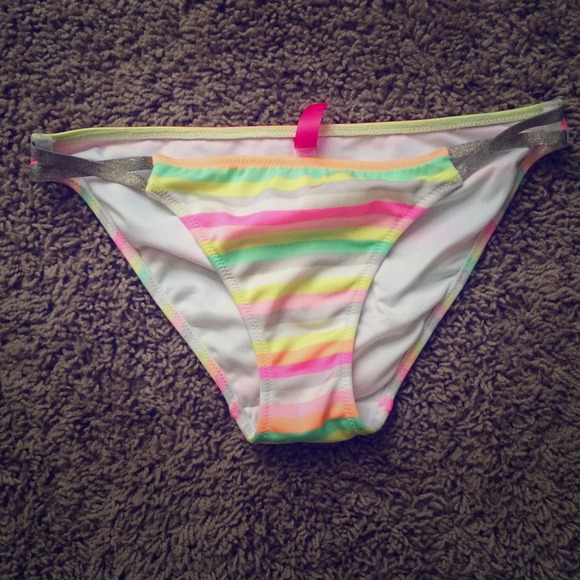 VS Striped Bikini Bottoms