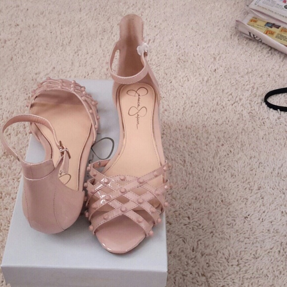 Jessica Simpson Shoes - NIB ESSTY2 POWDER NUDE PEEP TOE JESSICA SIMPSON