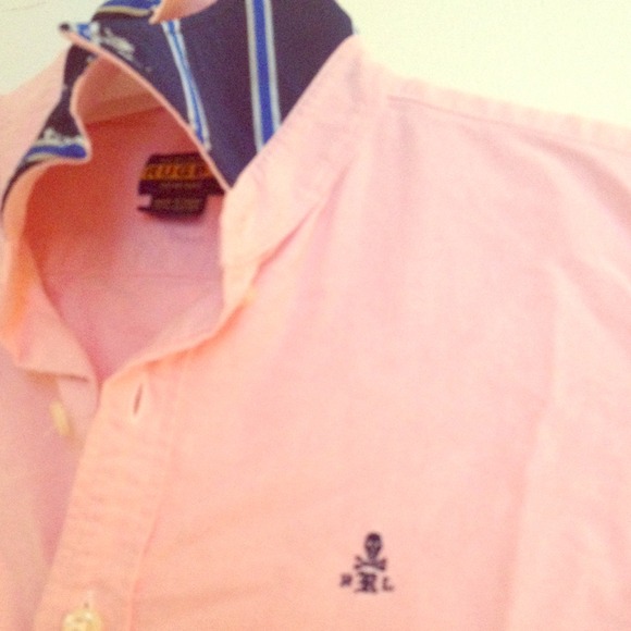 Rugby Ralph Lauren Button-Down w/ Silk Tie Print