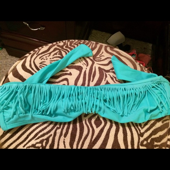 Fringe bathing suit top strapless - Picture 2 of 2