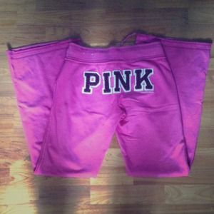 PINK pink sweat pants very comfy!