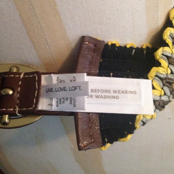 Sold🎉HP🎉 Straw and leather belt! - Picture 3 of 3