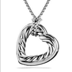 David Yurman Cable Heart Necklace