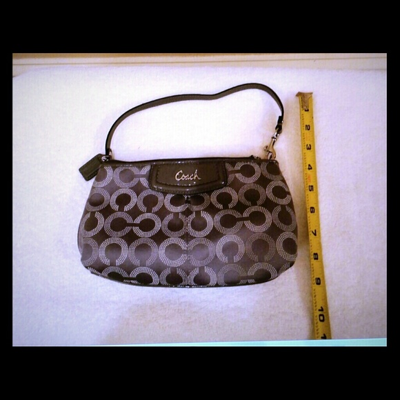 Coach Grey Wristlet - Picture 1 of 2