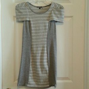 Grey Antics stripe knit fitted Mika dress  S