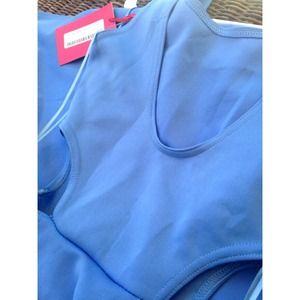 Boohoo Blue Ashley Sleeveless Cutout Dress