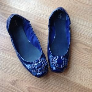 NWOT Dark Blue Flats