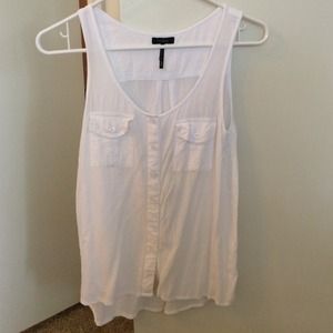 White tank, double pockets, Nollie