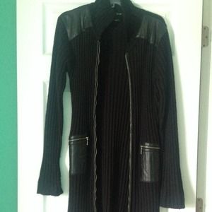 Knit/Leather BEBE jacket