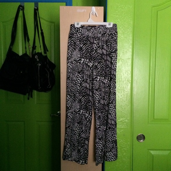 Black & White Palazzo Pants