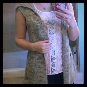 Long cardigan!