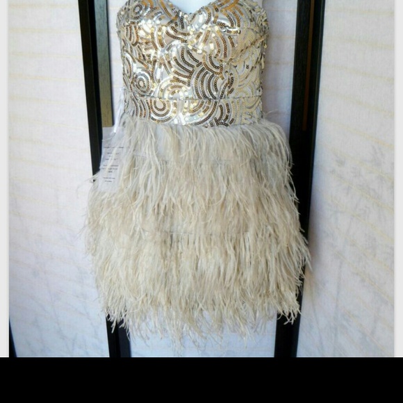 Bebe fur squin dress, sold out in store and online